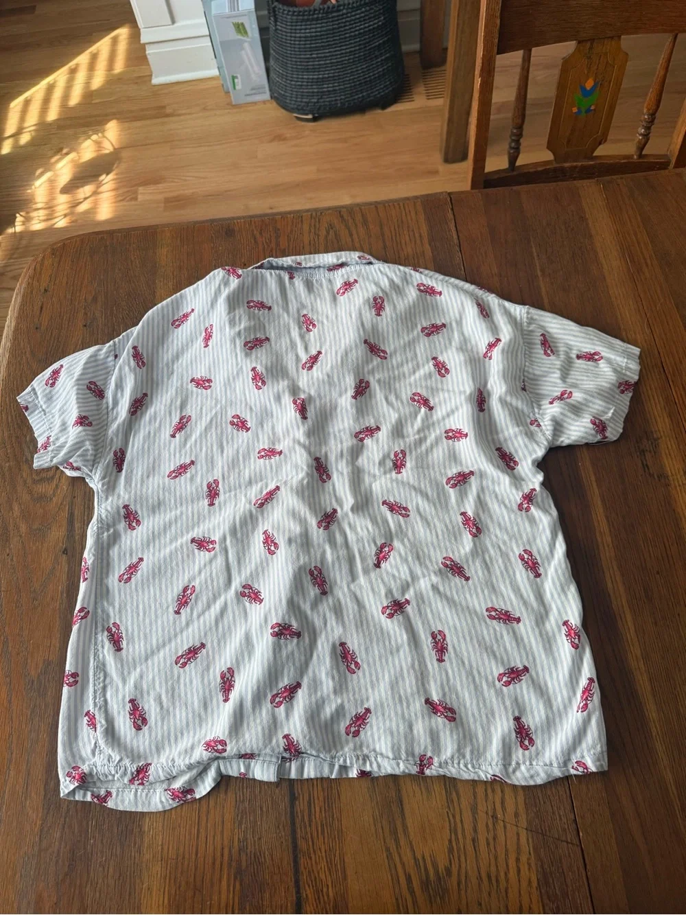 Lobster Print Pajama Set Size Small